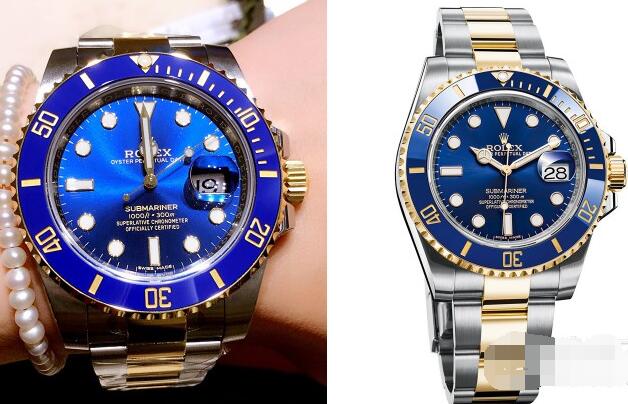ロレックス潜航者型シリーズ116613LB―97203藍盤腕時計